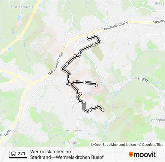 271 Bus Line Map