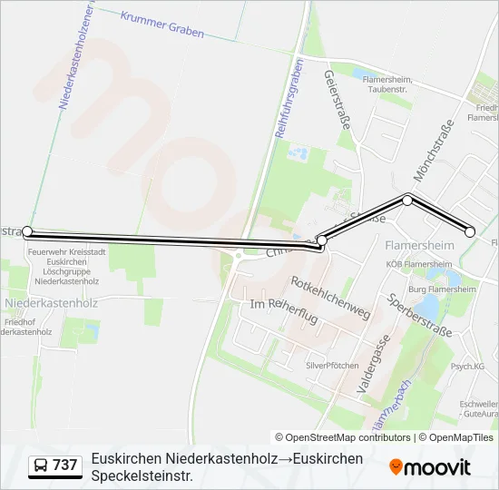 737 Bus Line Map