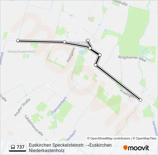 737 Bus Line Map