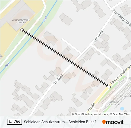766 Bus Line Map