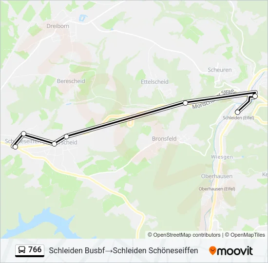 766 Bus Line Map