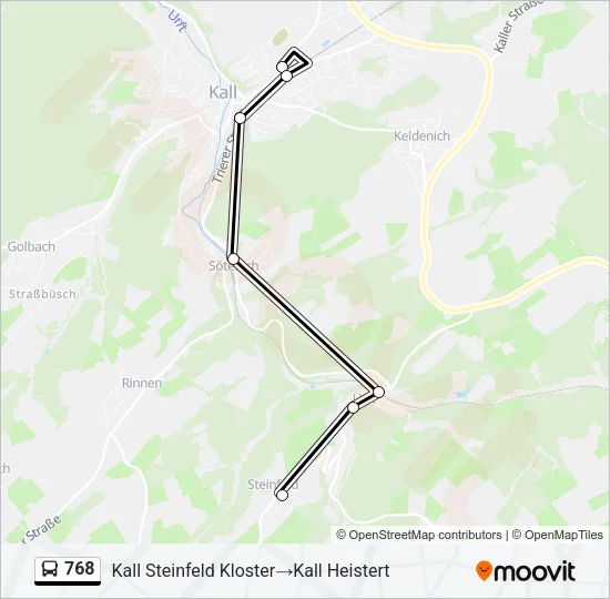 768 Bus Line Map