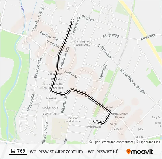 769 Bus Line Map