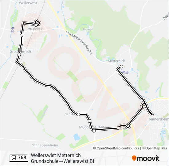 769 Bus Line Map