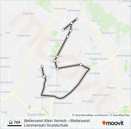 769 Bus Line Map