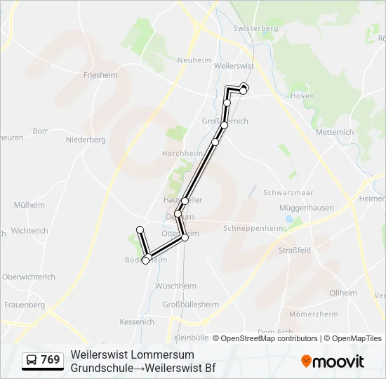 769 Bus Line Map
