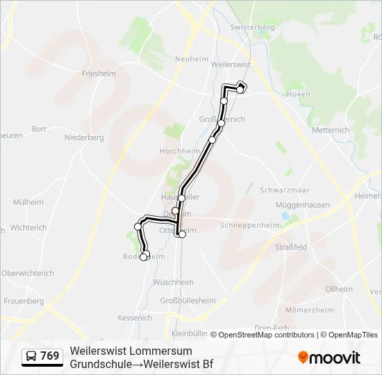 769 Bus Line Map