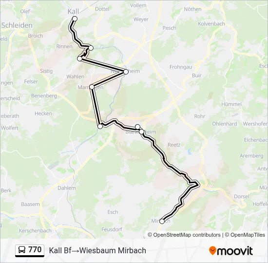 770 Bus Line Map