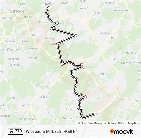 770 Bus Line Map
