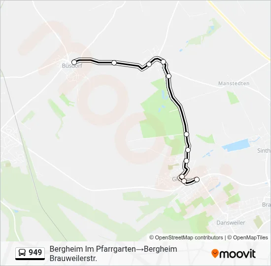 949 Bus Line Map