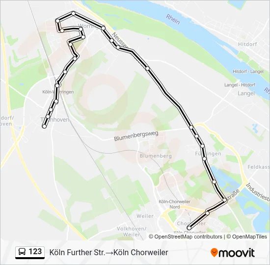 123 Bus Line Map