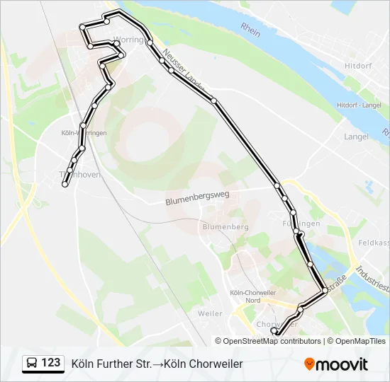 123 Bus Line Map