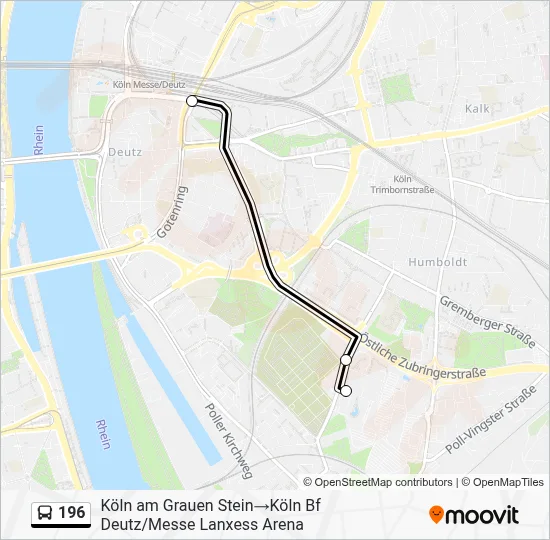 196 Bus Line Map