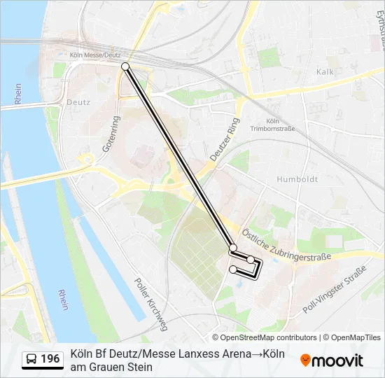 196 Bus Line Map