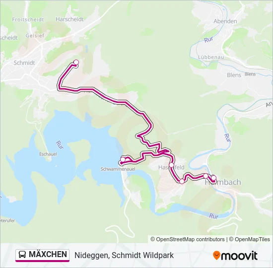 MÄXCHEN Bus Line Map