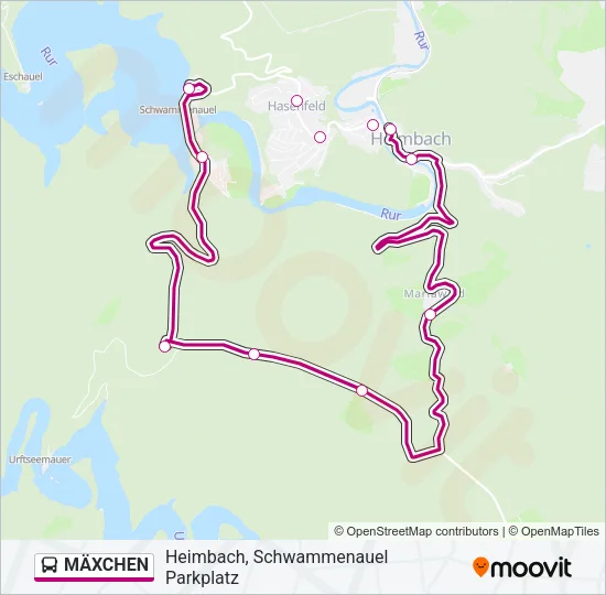 MÄXCHEN Bus Line Map