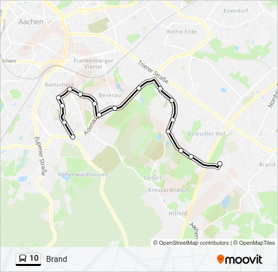 10 Bus Line Map