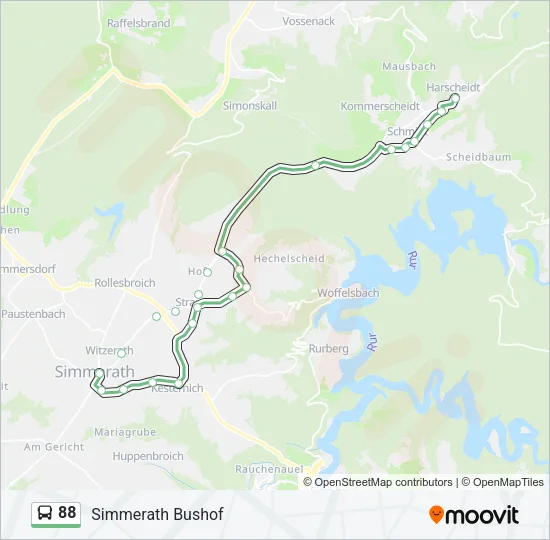 88 Bus Line Map