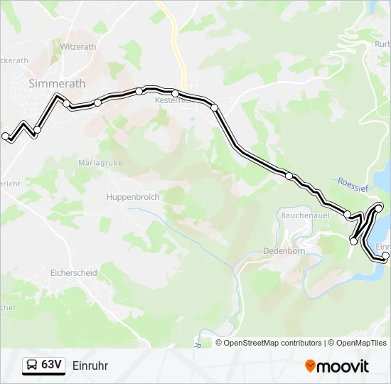 63V Bus Line Map