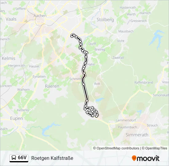 66V Bus Line Map