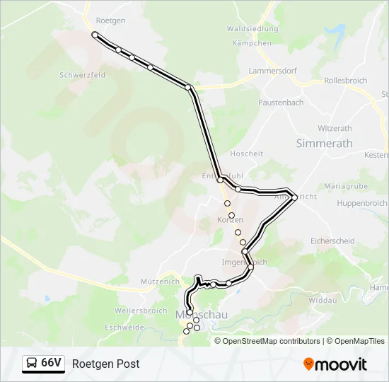 66V Bus Line Map