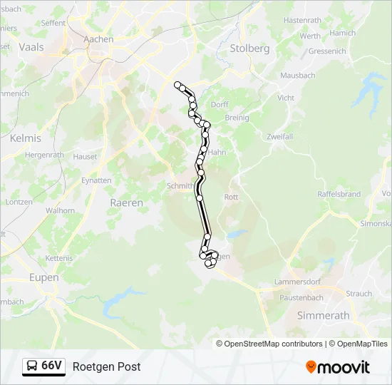 66V Bus Line Map