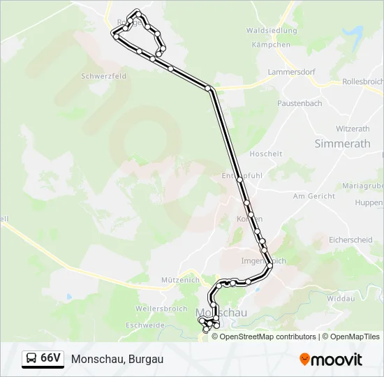 66V Bus Line Map