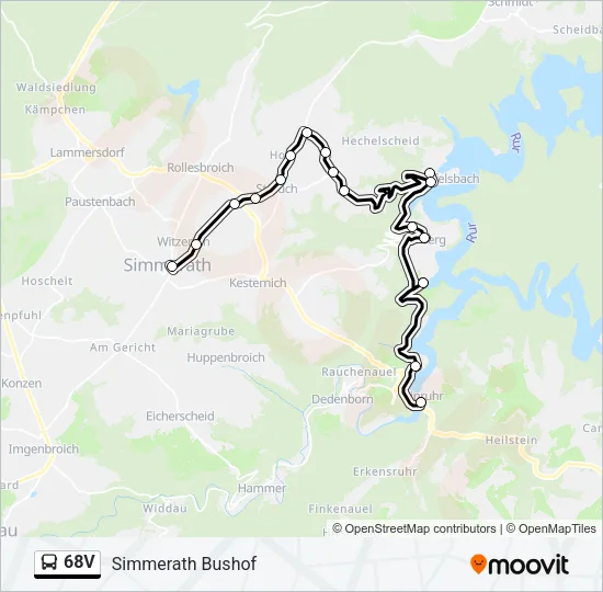 68V Bus Line Map