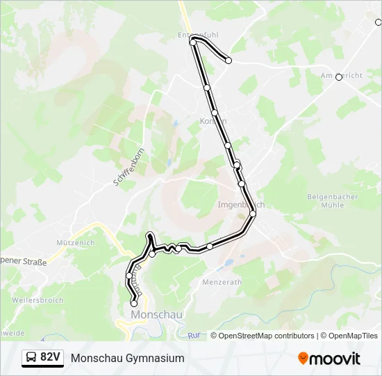82V Bus Line Map