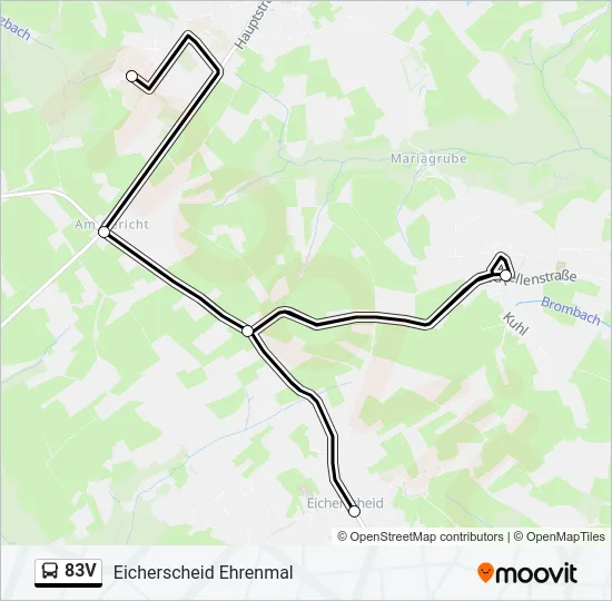 83V Bus Line Map