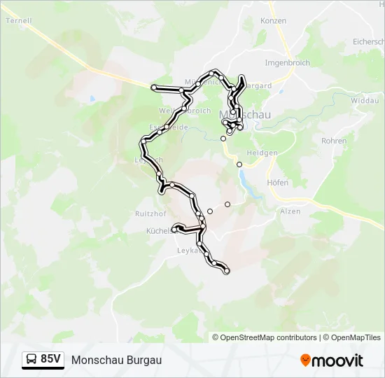 85V Bus Line Map