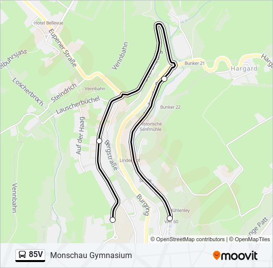 85V bus Line Map