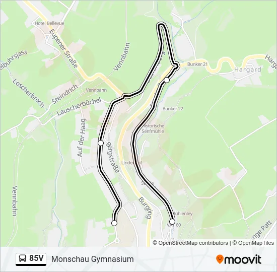 85V Bus Line Map