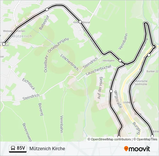 85V Bus Line Map