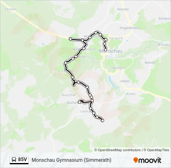 85V Bus Line Map