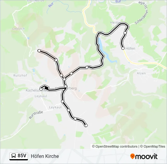 85V Bus Line Map