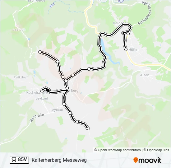85V Bus Line Map