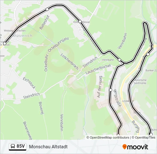 85V Bus Line Map