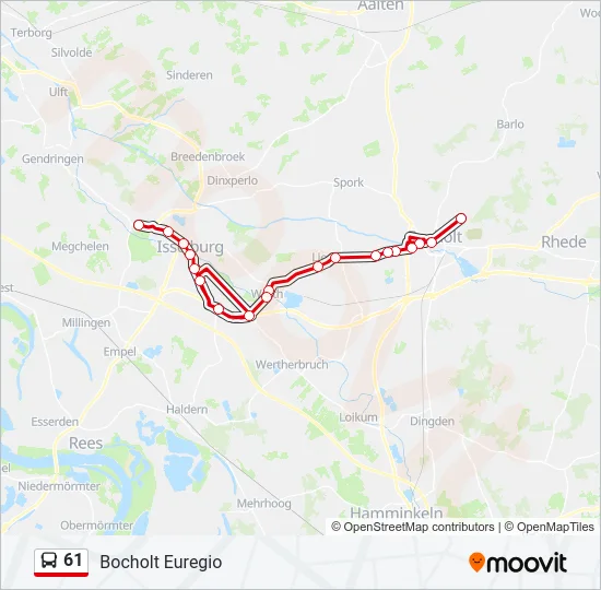 61 Bus Line Map