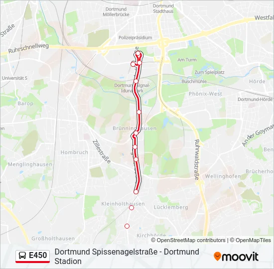 E450 Bus Line Map