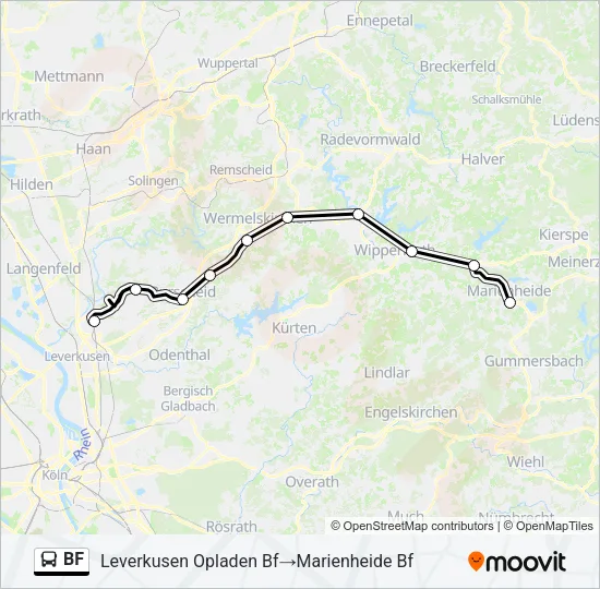 BF Bus Line Map