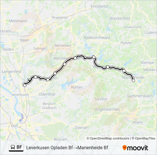 BF Bus Line Map
