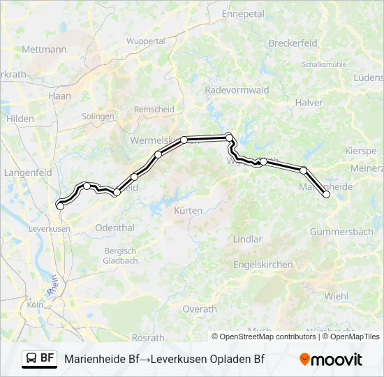 BF Bus Line Map