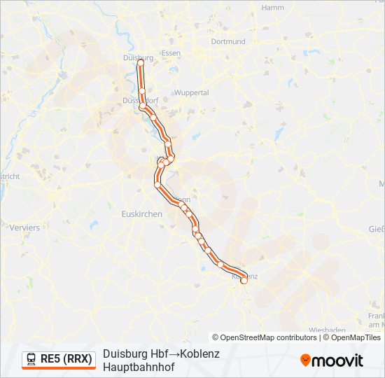 Re5 Rrx Route: Fahrpläne, Haltestellen & Karten - Duisburg Hbf‎→Koblenz ...