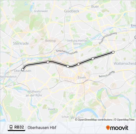 RB32 Train Line Map