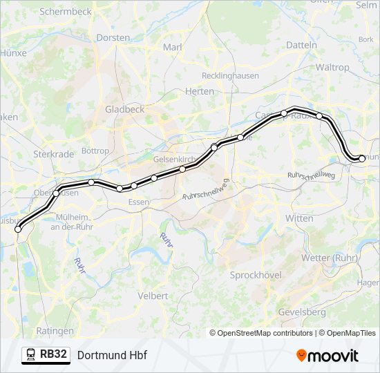 RB32 Train Line Map