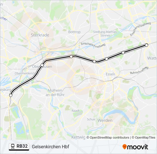 RB32 Train Line Map