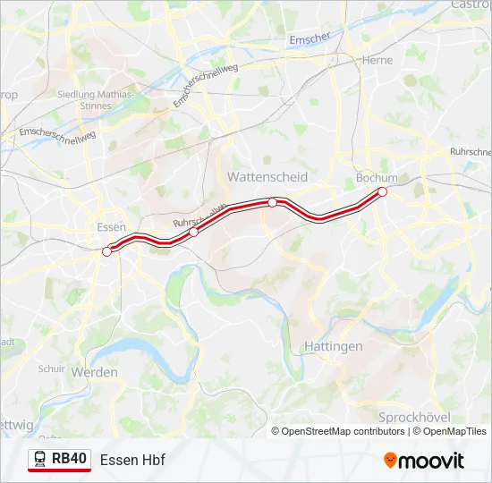 RB40 Train Line Map