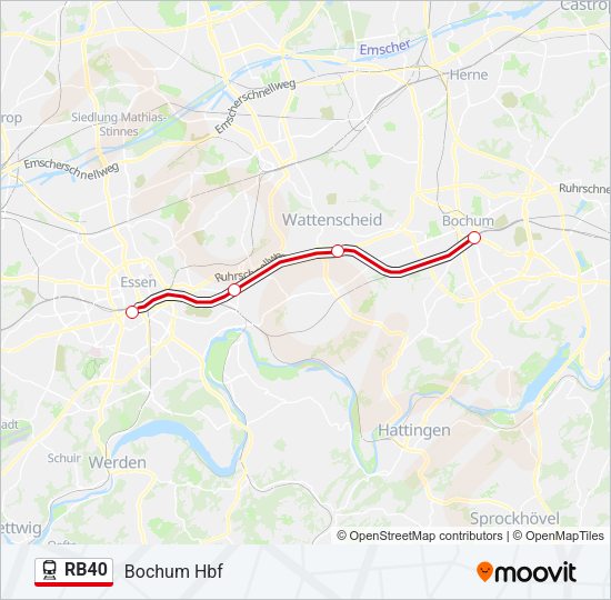 RB40 Train Line Map