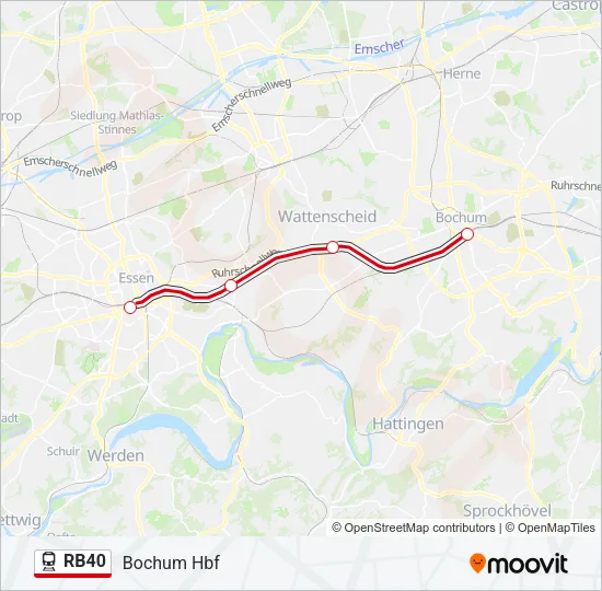 RB40 Train Line Map